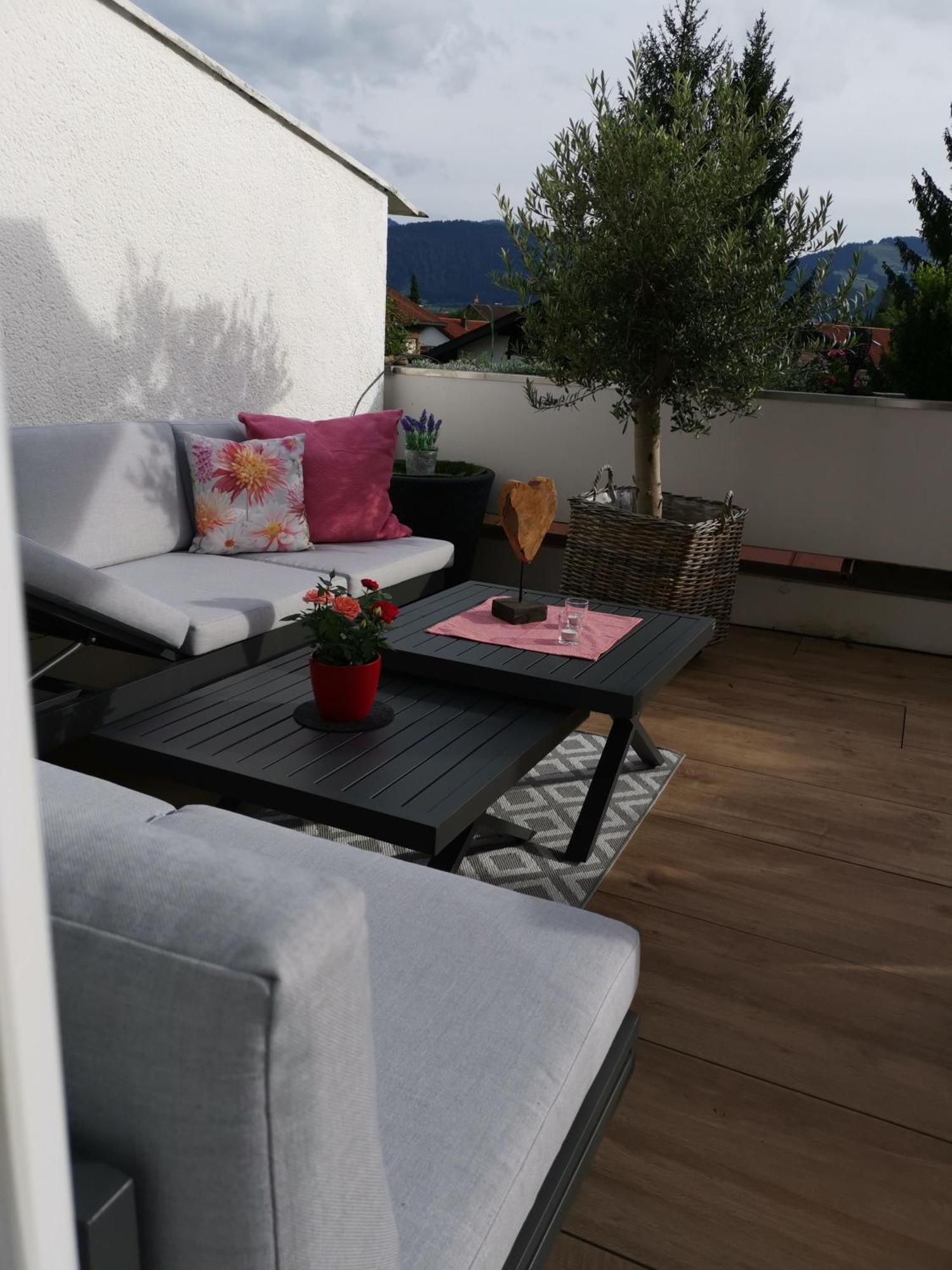 Апартаменты Almi - Alpenglueck Traumhafte Whg.M.20Qm Dachterr. Оберштауфен Экстерьер фото